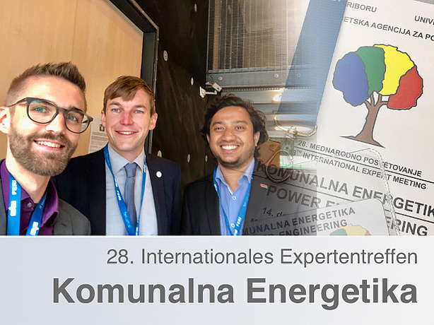 Robert Gaugl, Michael Puttinger und Karthik Bhat während einer Pause der Komunalna Energetika.