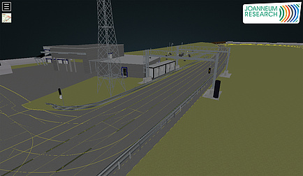 3D model of a test track