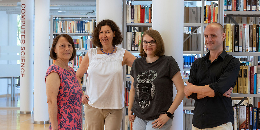 Team der Fachbibliothek Inffeld TU Graz.