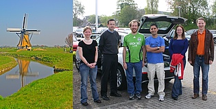 Jakob Woisetschläger with students and friends during his 'Erasmus teaching mobility' in the Netherlands.