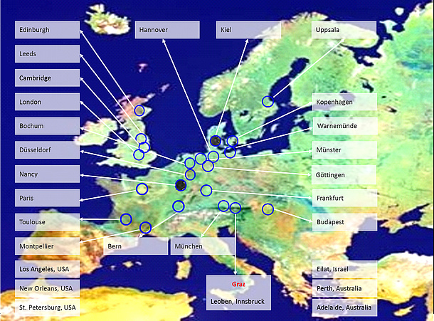 Map of the research landscape, Class of Earth Sciences, photo source: TU Graz/IAG