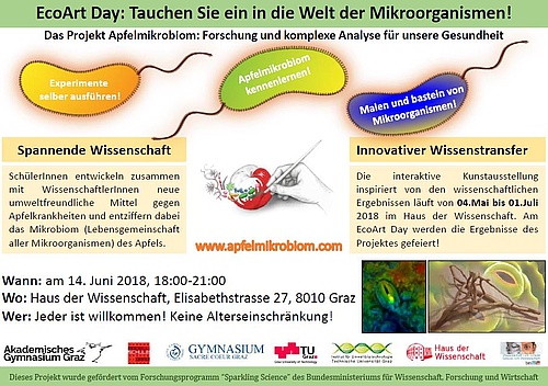 Ecoart Day Tauchen Sie Ein In Die Welt Der Mikroorganismen Am Apfel