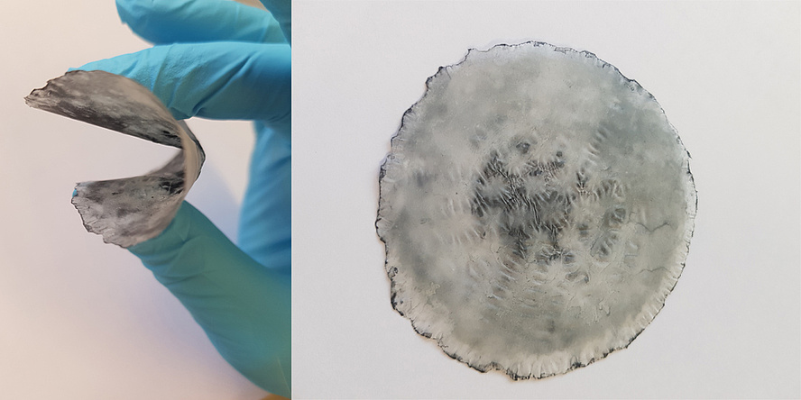 Chitosan anion exchange membrane doped with graphene oxide for use in direct alkaline alcohol fuels.