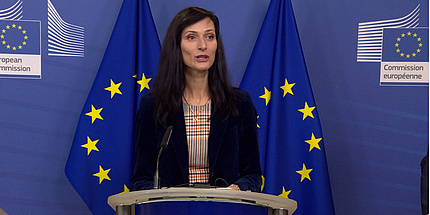 Foto von EU Kommissarin Mariya Gabriel