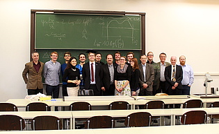 Our colleague Christian Faustmann (with the cap), his girl friend (to his right) and most of the institute after his thesis defense! We wish him all the best!