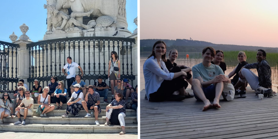 group of people during a city tour