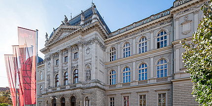 The Alte Technik building from the outside.