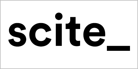 black Scite logo on white background