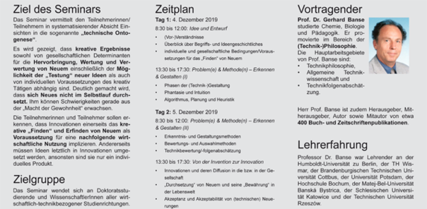 Aktuell: Research Seminar